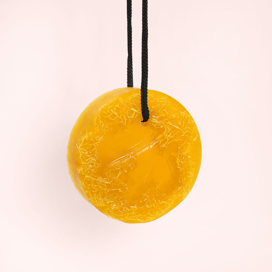 NATURAL SOAP WITH LOOFAH FLOWER AND LEMON